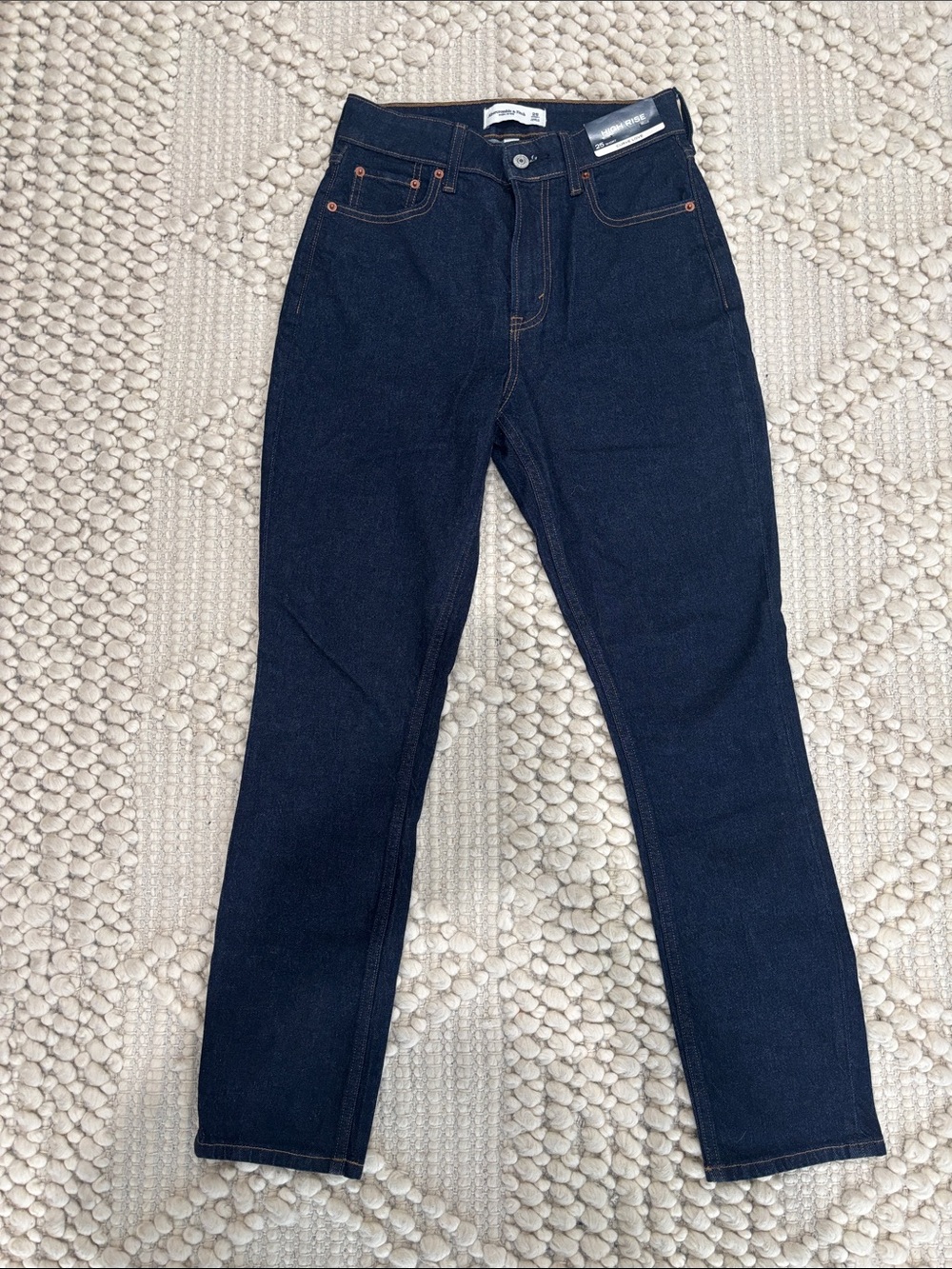 Abercrombie & Fitch High Rise Dark Rinse Wash Women’s Jeans - 25 S NWT